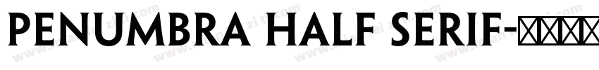 Penumbra Half Serif字体转换